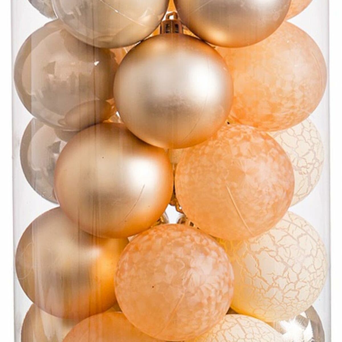 Gold Bauble Ornaments, Set of 40 (6cm)