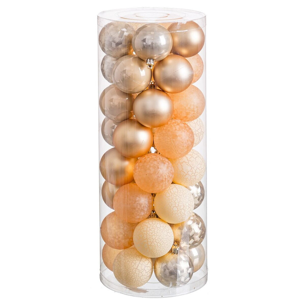 Gold Bauble Ornaments, Set of 40 (6cm)