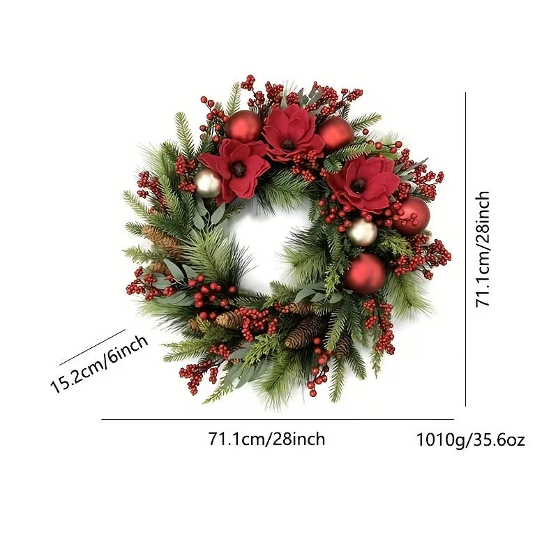 Vintage Christmas Garland Wall Hanging Decor