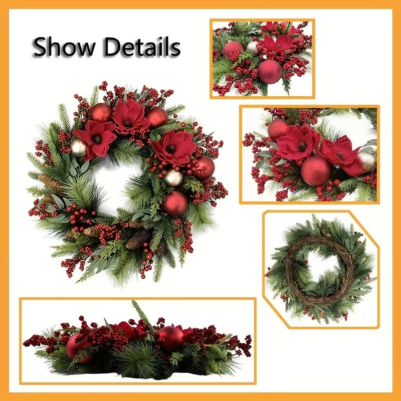 NNETM Vintage Christmas Garland Wall Hanging Decor